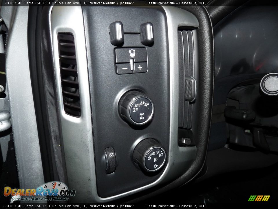 2018 GMC Sierra 1500 SLT Double Cab 4WD Quicksilver Metallic / Jet Black Photo #8