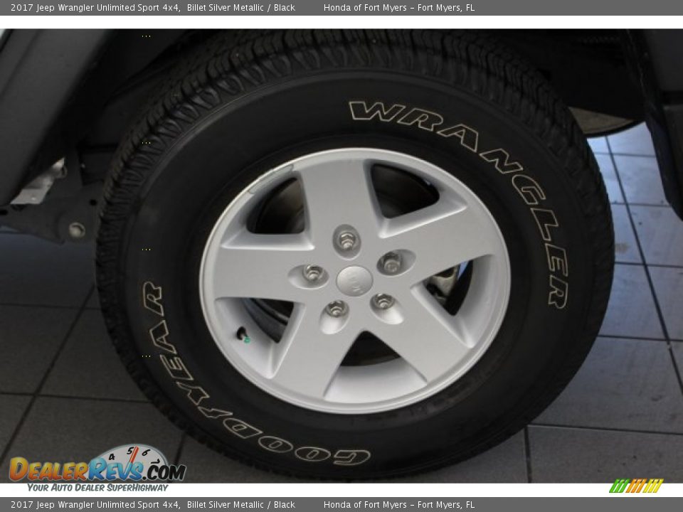 2017 Jeep Wrangler Unlimited Sport 4x4 Billet Silver Metallic / Black Photo #11