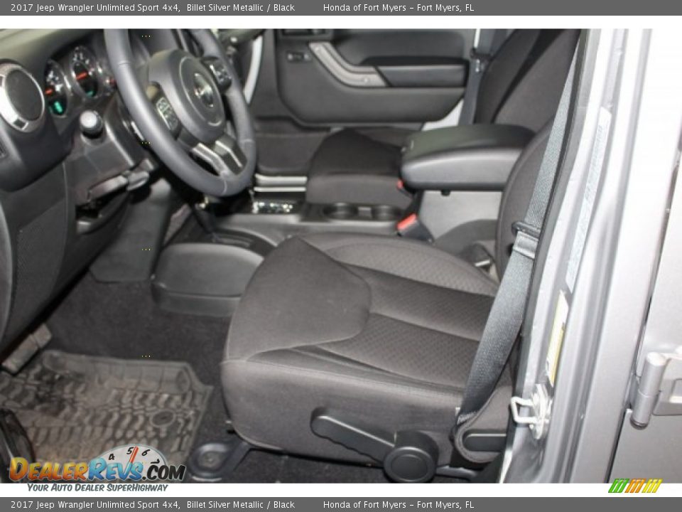 2017 Jeep Wrangler Unlimited Sport 4x4 Billet Silver Metallic / Black Photo #14