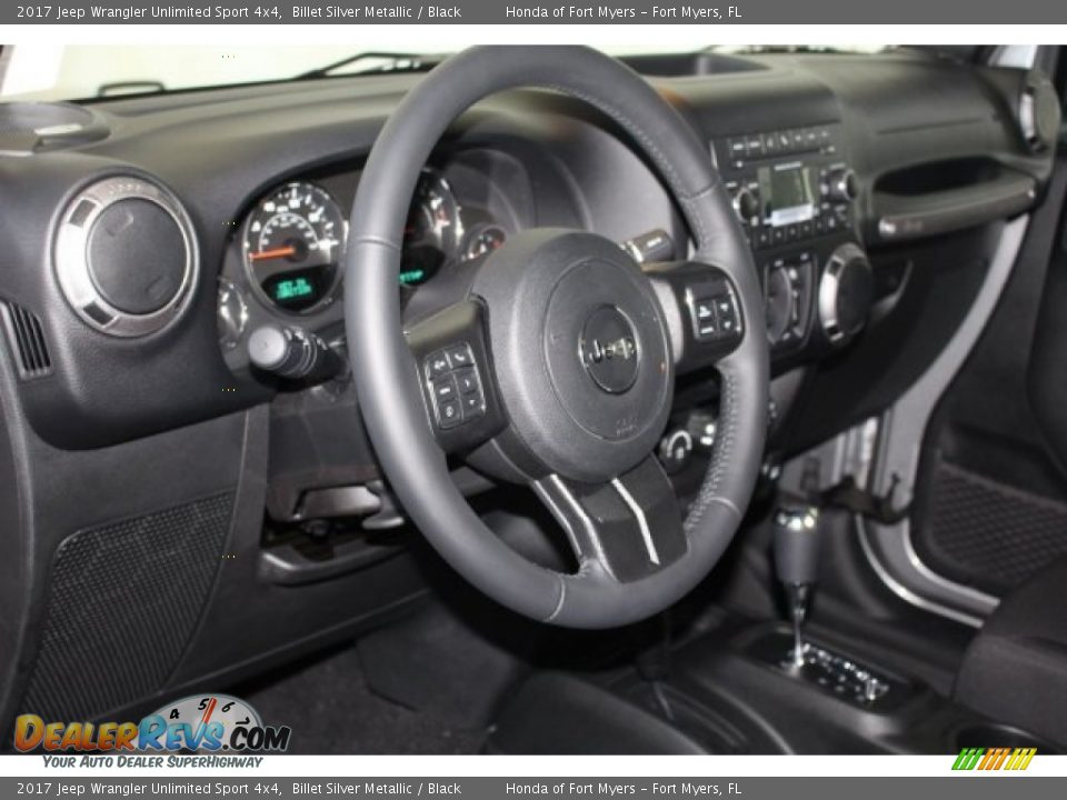 2017 Jeep Wrangler Unlimited Sport 4x4 Billet Silver Metallic / Black Photo #15