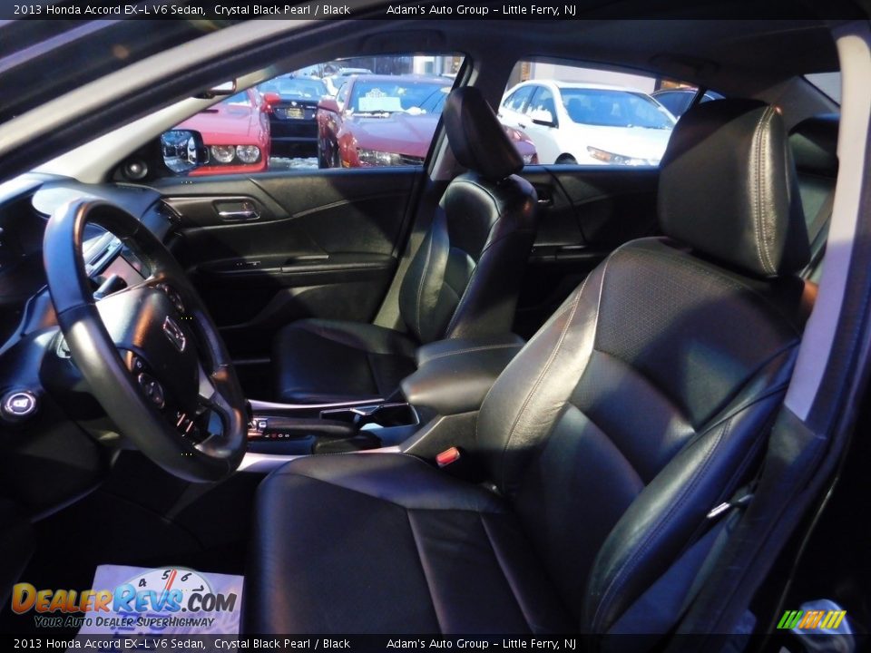 2013 Honda Accord EX-L V6 Sedan Crystal Black Pearl / Black Photo #11
