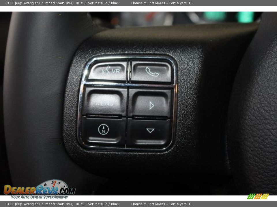 2017 Jeep Wrangler Unlimited Sport 4x4 Billet Silver Metallic / Black Photo #16