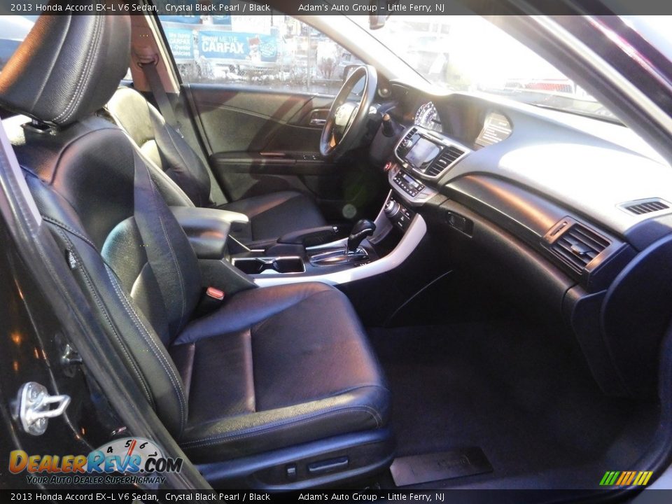 2013 Honda Accord EX-L V6 Sedan Crystal Black Pearl / Black Photo #14