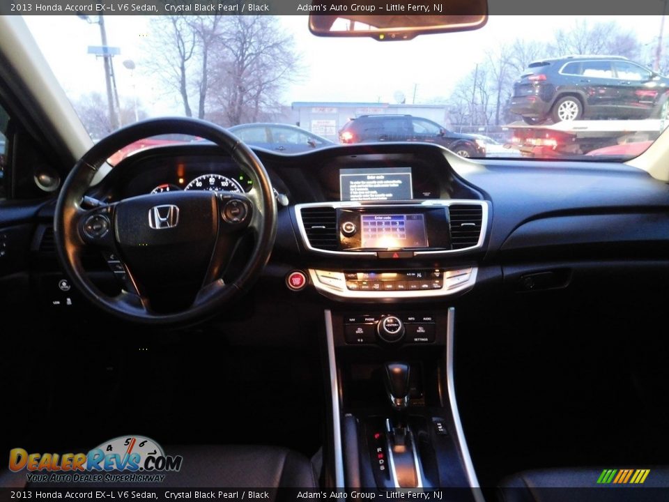 2013 Honda Accord EX-L V6 Sedan Crystal Black Pearl / Black Photo #21