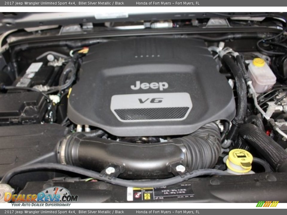 2017 Jeep Wrangler Unlimited Sport 4x4 Billet Silver Metallic / Black Photo #34
