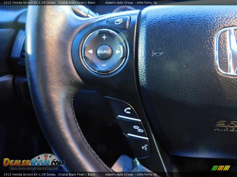 2013 Honda Accord EX-L V6 Sedan Crystal Black Pearl / Black Photo #23
