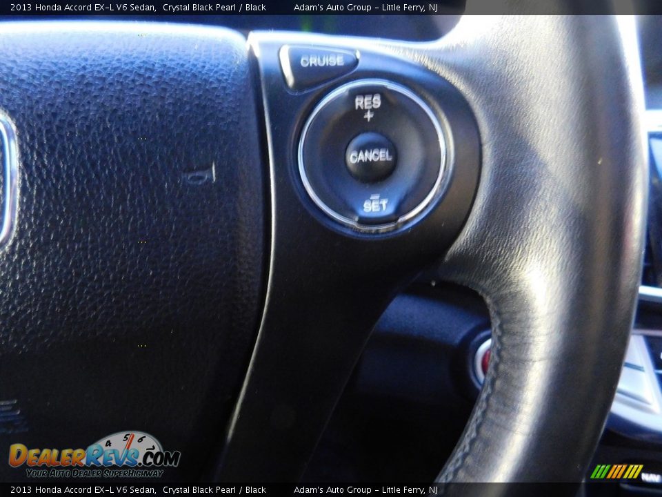 2013 Honda Accord EX-L V6 Sedan Crystal Black Pearl / Black Photo #24
