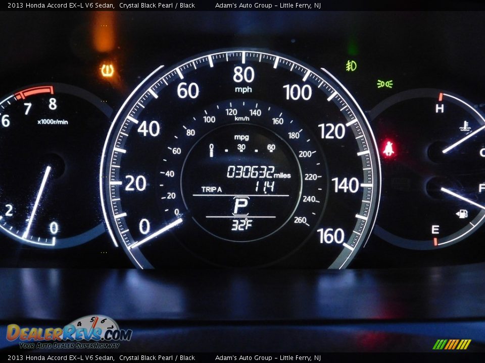 2013 Honda Accord EX-L V6 Sedan Crystal Black Pearl / Black Photo #25