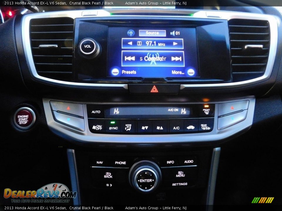 2013 Honda Accord EX-L V6 Sedan Crystal Black Pearl / Black Photo #26