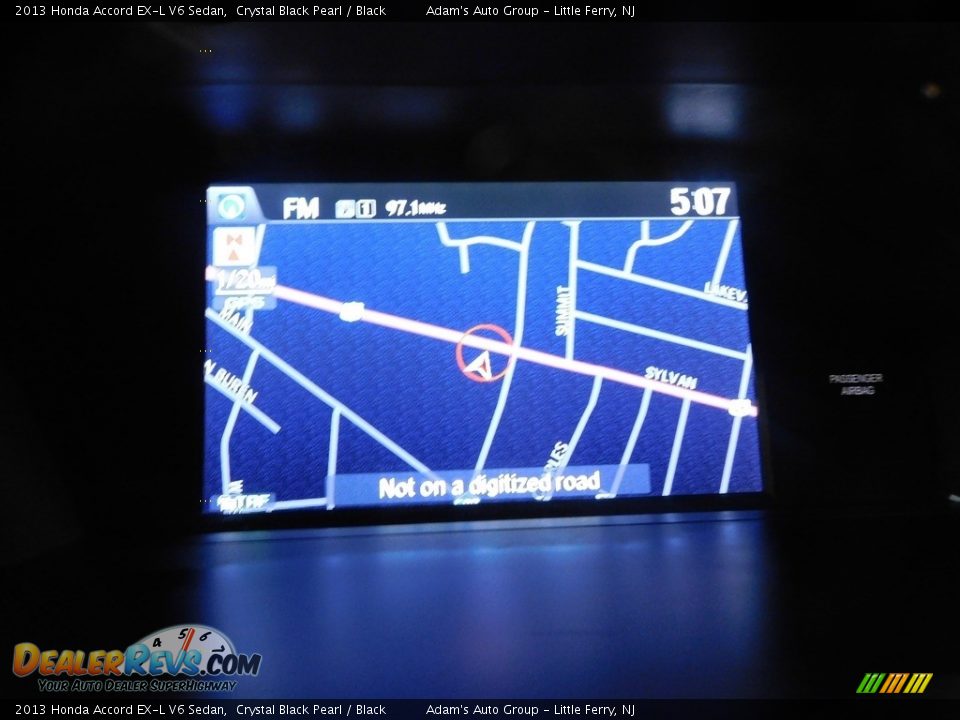 2013 Honda Accord EX-L V6 Sedan Crystal Black Pearl / Black Photo #27