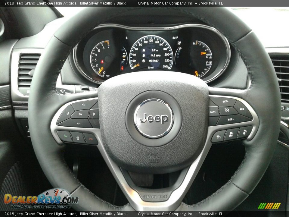 2018 Jeep Grand Cherokee High Altitude Steering Wheel Photo #14