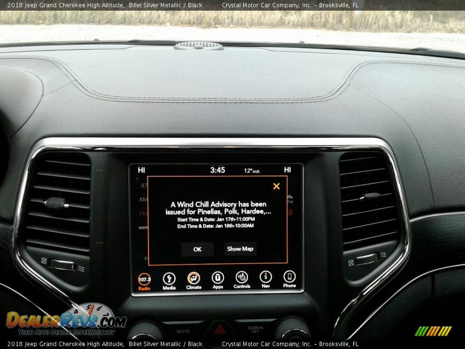 2018 Jeep Grand Cherokee High Altitude Billet Silver Metallic / Black Photo #15