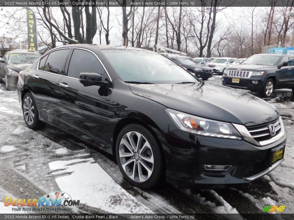 2013 Honda Accord EX-L V6 Sedan Crystal Black Pearl / Black Photo #1