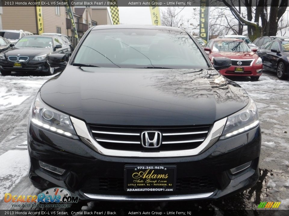 2013 Honda Accord EX-L V6 Sedan Crystal Black Pearl / Black Photo #2