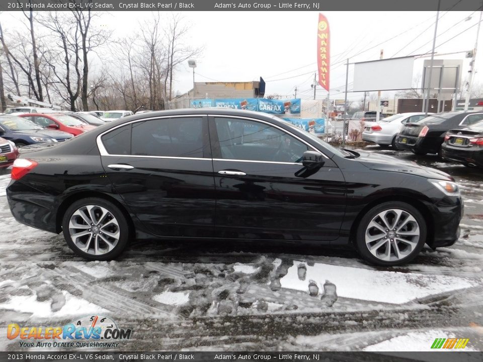 2013 Honda Accord EX-L V6 Sedan Crystal Black Pearl / Black Photo #8