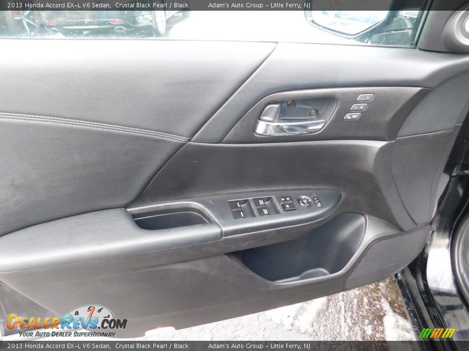 2013 Honda Accord EX-L V6 Sedan Crystal Black Pearl / Black Photo #11