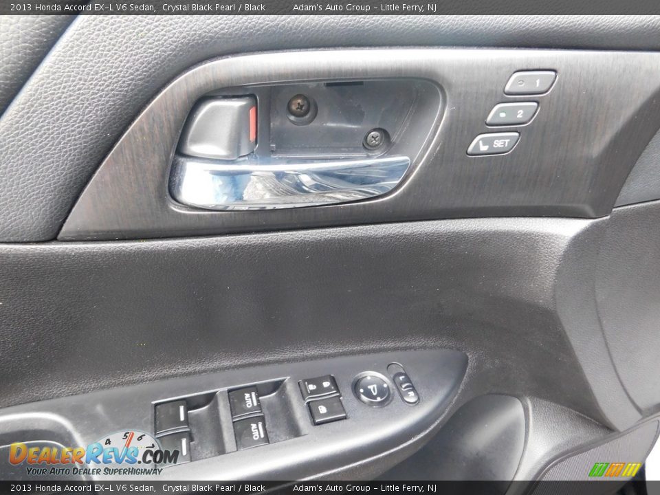 2013 Honda Accord EX-L V6 Sedan Crystal Black Pearl / Black Photo #12