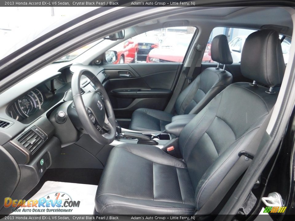 2013 Honda Accord EX-L V6 Sedan Crystal Black Pearl / Black Photo #13