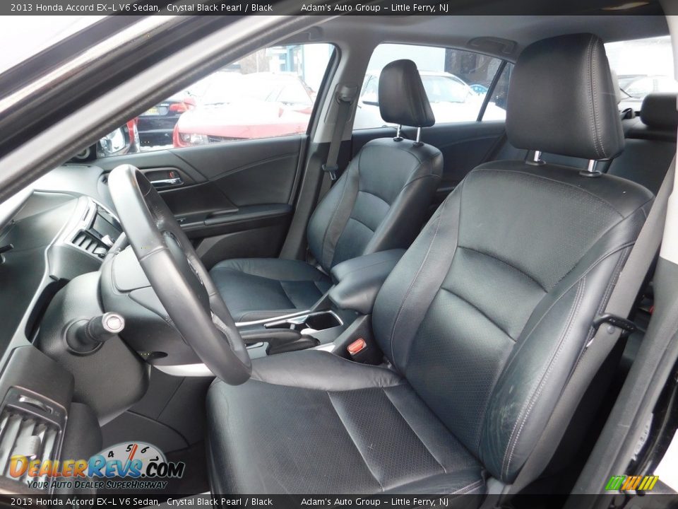 2013 Honda Accord EX-L V6 Sedan Crystal Black Pearl / Black Photo #14