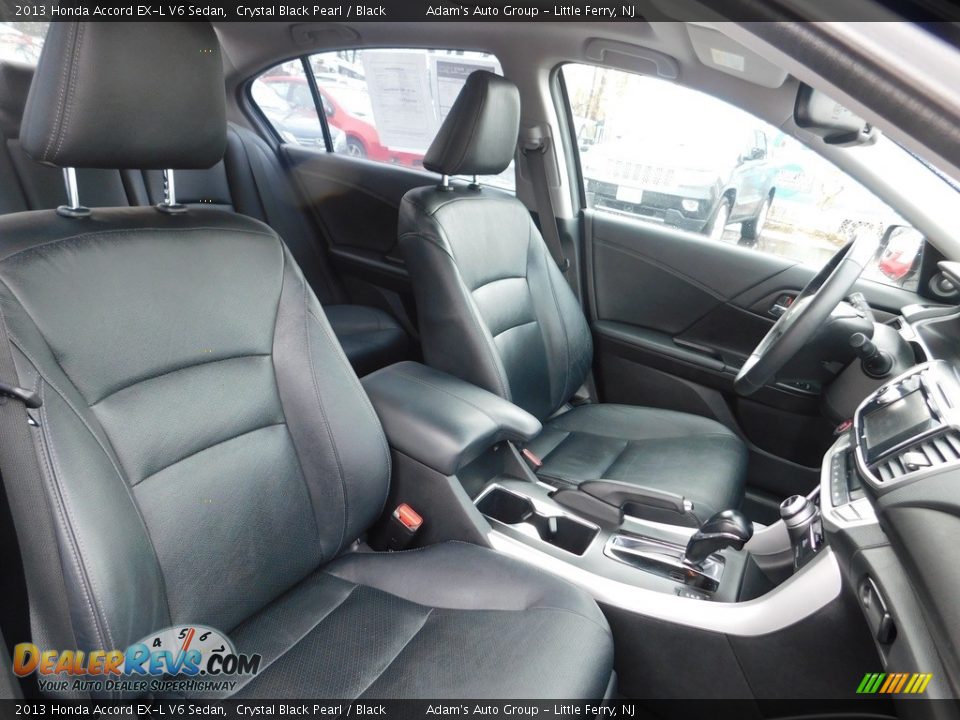 2013 Honda Accord EX-L V6 Sedan Crystal Black Pearl / Black Photo #17
