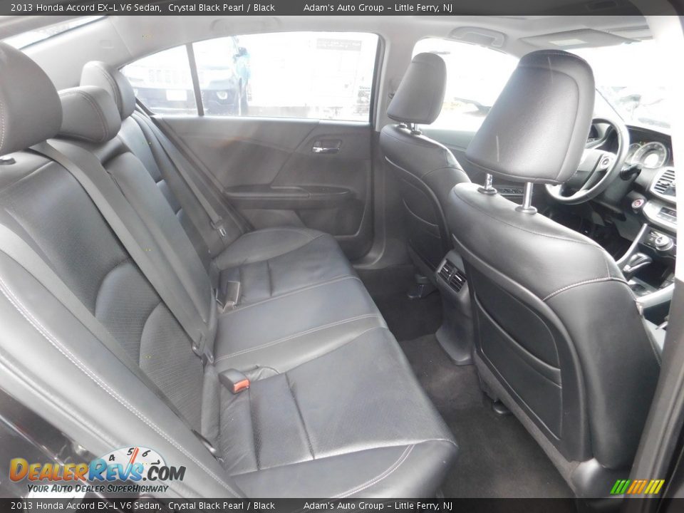 2013 Honda Accord EX-L V6 Sedan Crystal Black Pearl / Black Photo #23