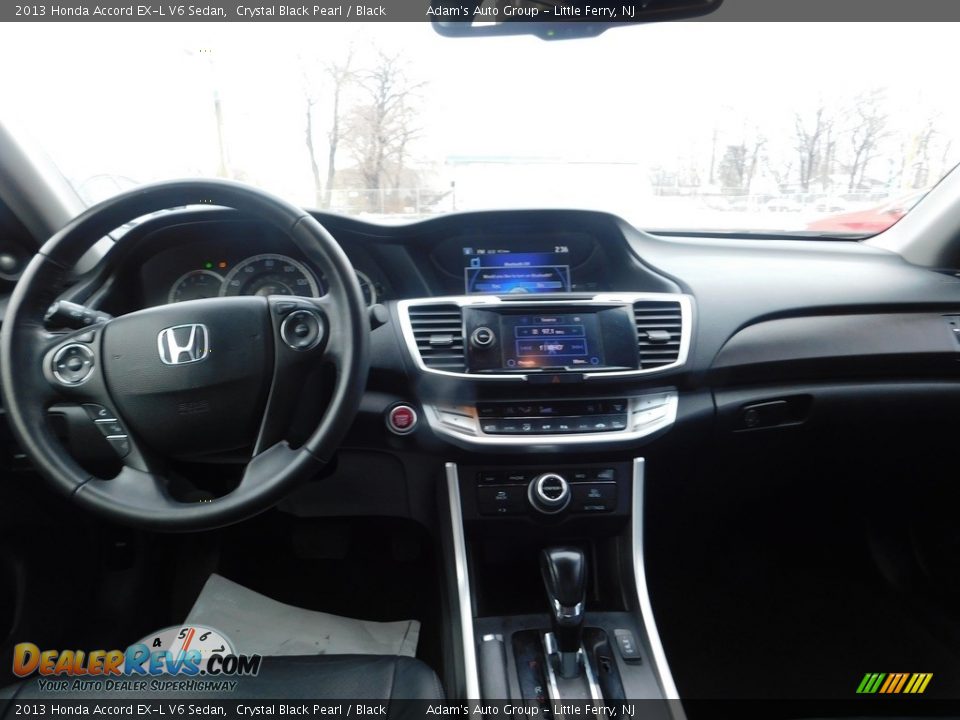 2013 Honda Accord EX-L V6 Sedan Crystal Black Pearl / Black Photo #24