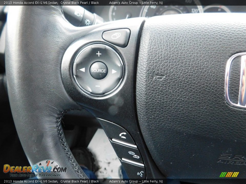 2013 Honda Accord EX-L V6 Sedan Crystal Black Pearl / Black Photo #26