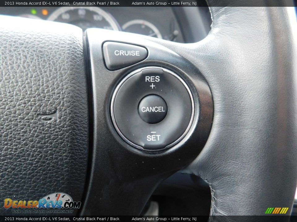 2013 Honda Accord EX-L V6 Sedan Crystal Black Pearl / Black Photo #27