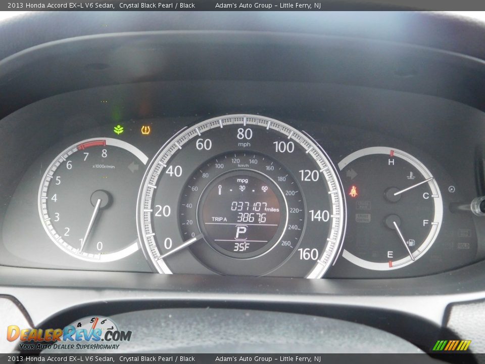 2013 Honda Accord EX-L V6 Sedan Crystal Black Pearl / Black Photo #29