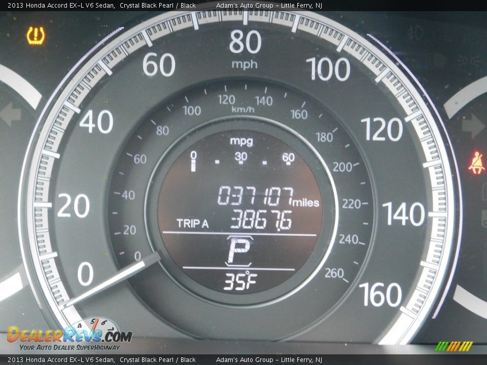 2013 Honda Accord EX-L V6 Sedan Crystal Black Pearl / Black Photo #30