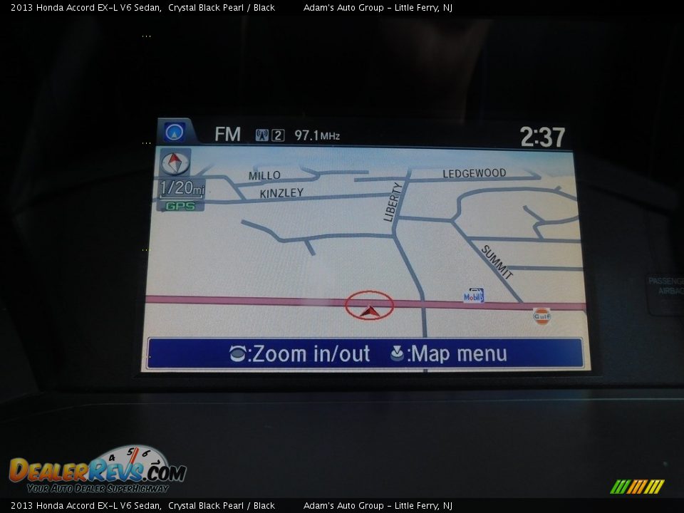 2013 Honda Accord EX-L V6 Sedan Crystal Black Pearl / Black Photo #34