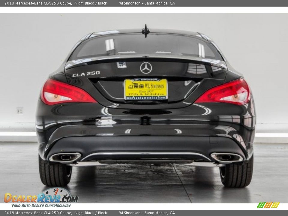 2018 Mercedes-Benz CLA 250 Coupe Night Black / Black Photo #4