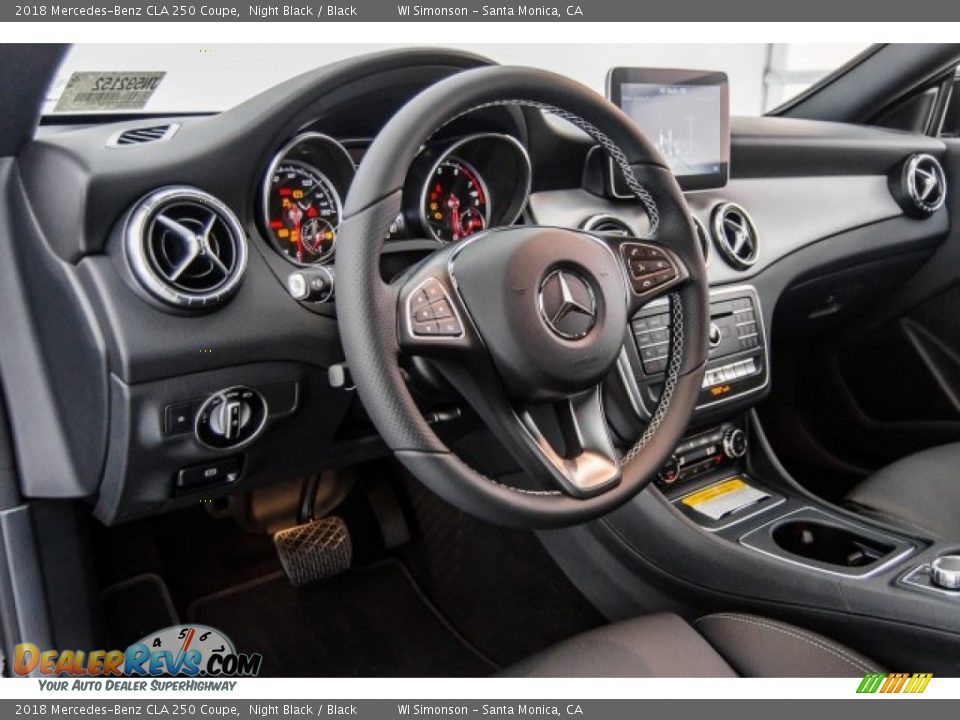 2018 Mercedes-Benz CLA 250 Coupe Night Black / Black Photo #6