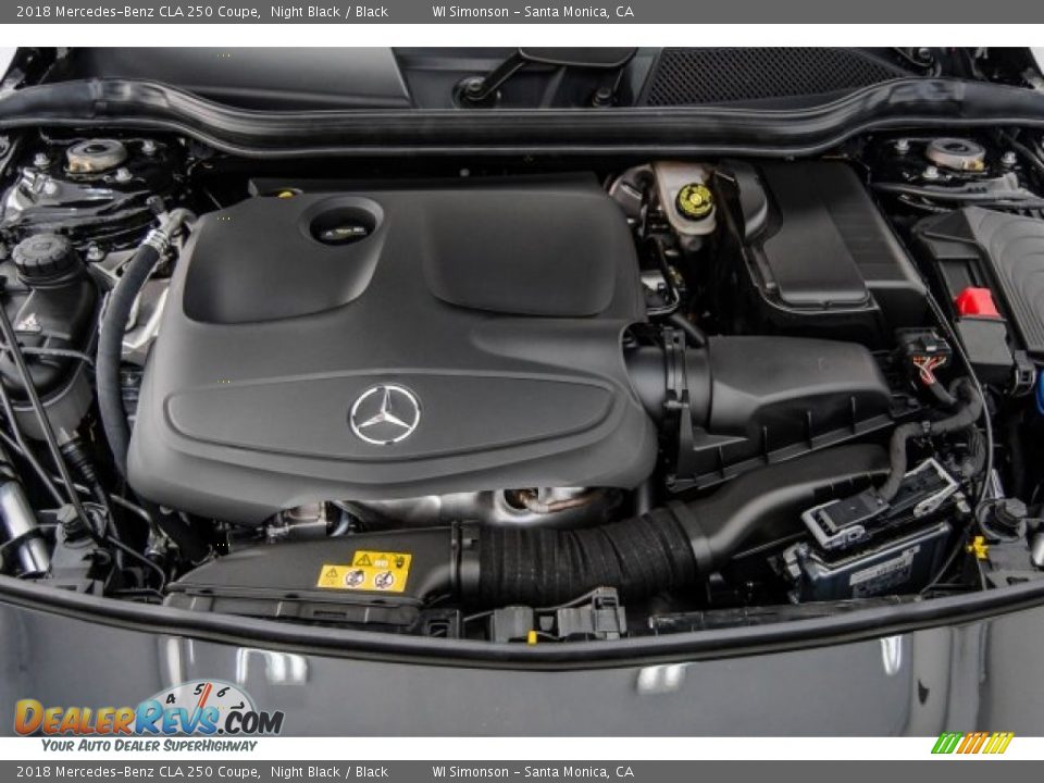 2018 Mercedes-Benz CLA 250 Coupe Night Black / Black Photo #8