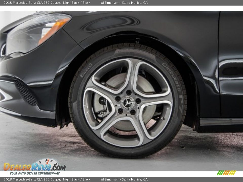 2018 Mercedes-Benz CLA 250 Coupe Night Black / Black Photo #9