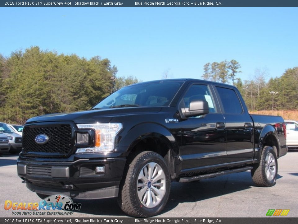 2018 Ford F150 STX SuperCrew 4x4 Shadow Black / Earth Gray Photo #1