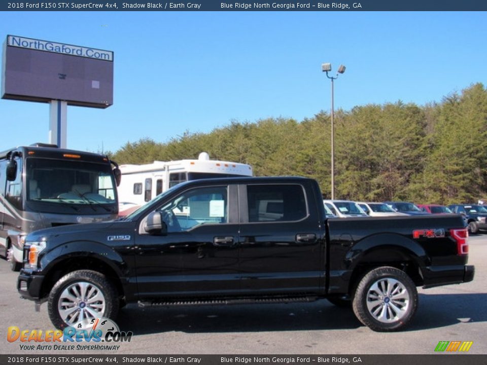 2018 Ford F150 STX SuperCrew 4x4 Shadow Black / Earth Gray Photo #2