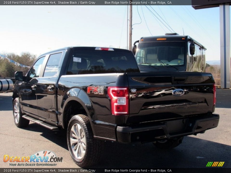2018 Ford F150 STX SuperCrew 4x4 Shadow Black / Earth Gray Photo #3