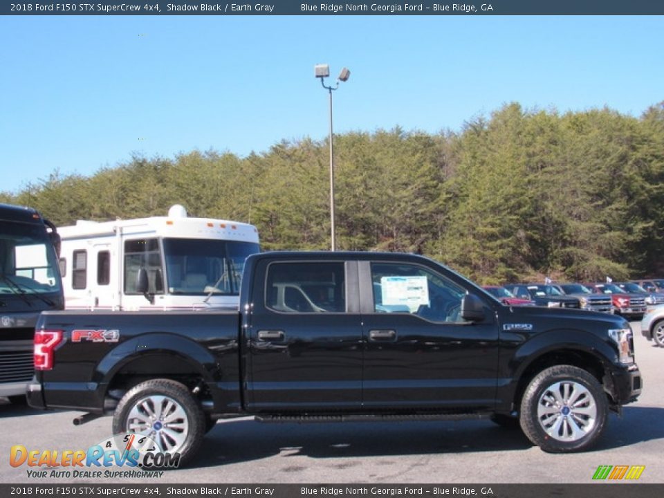 2018 Ford F150 STX SuperCrew 4x4 Shadow Black / Earth Gray Photo #6