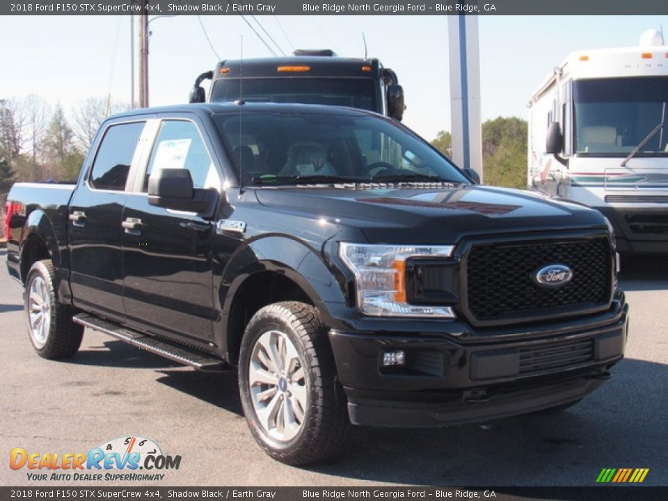 2018 Ford F150 STX SuperCrew 4x4 Shadow Black / Earth Gray Photo #7