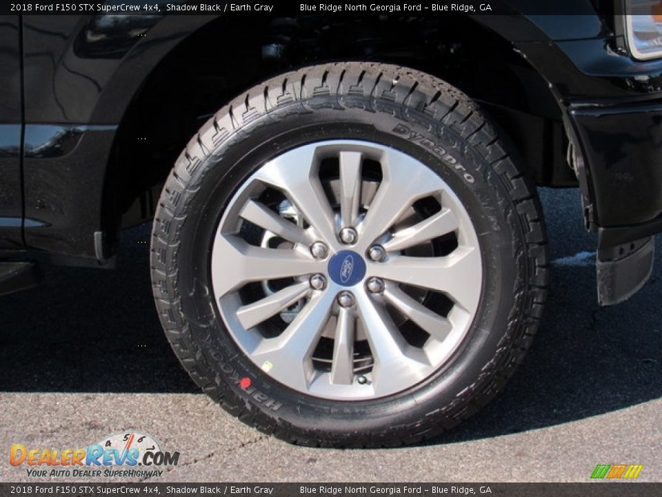 2018 Ford F150 STX SuperCrew 4x4 Shadow Black / Earth Gray Photo #9
