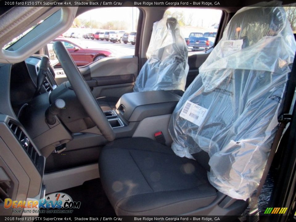 2018 Ford F150 STX SuperCrew 4x4 Shadow Black / Earth Gray Photo #10