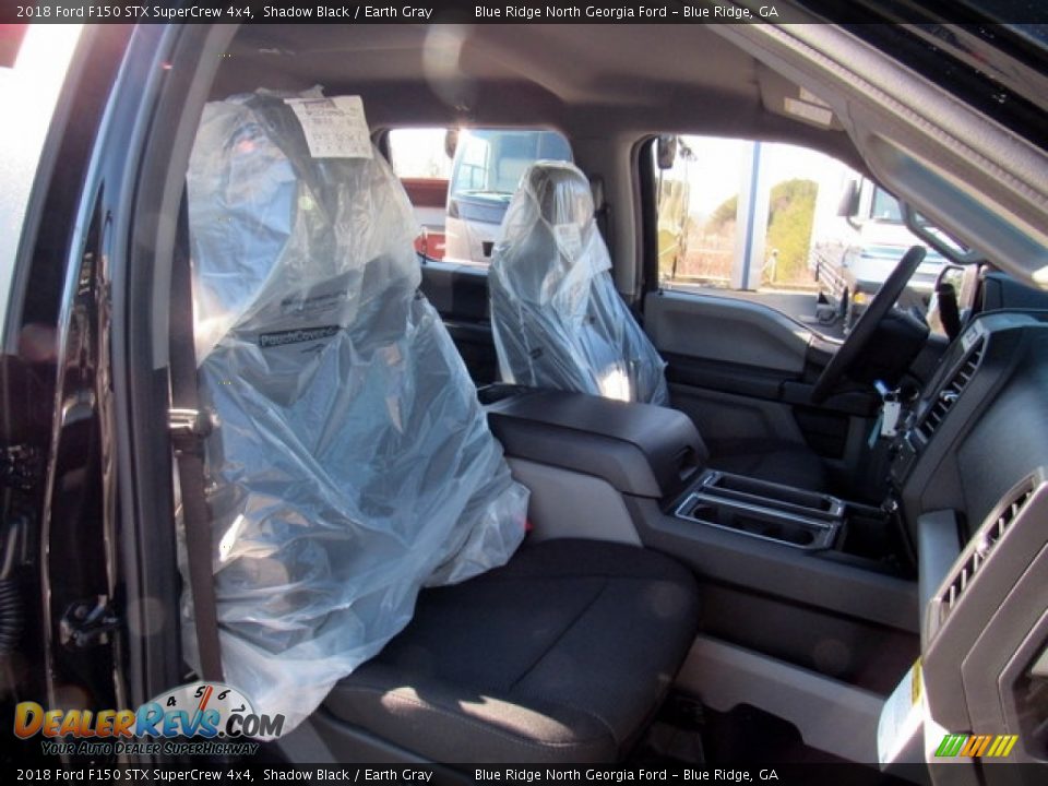 2018 Ford F150 STX SuperCrew 4x4 Shadow Black / Earth Gray Photo #11