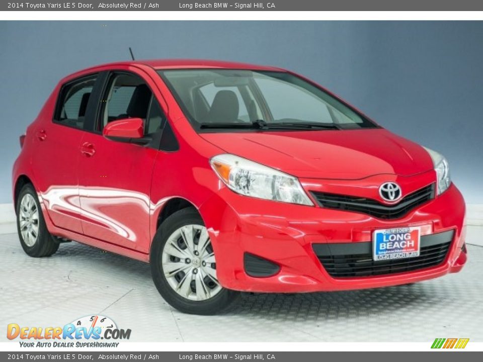 2014 Toyota Yaris LE 5 Door Absolutely Red / Ash Photo #12
