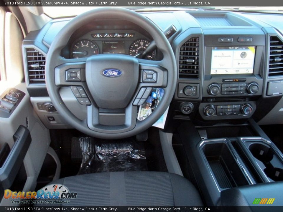 2018 Ford F150 STX SuperCrew 4x4 Shadow Black / Earth Gray Photo #23