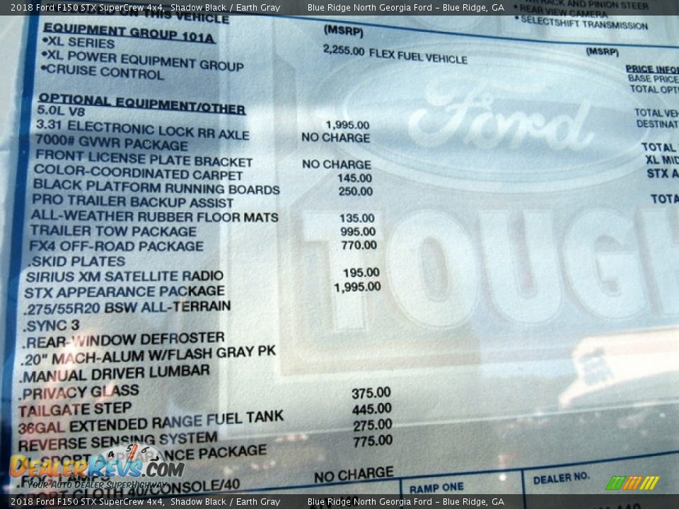 2018 Ford F150 STX SuperCrew 4x4 Shadow Black / Earth Gray Photo #26