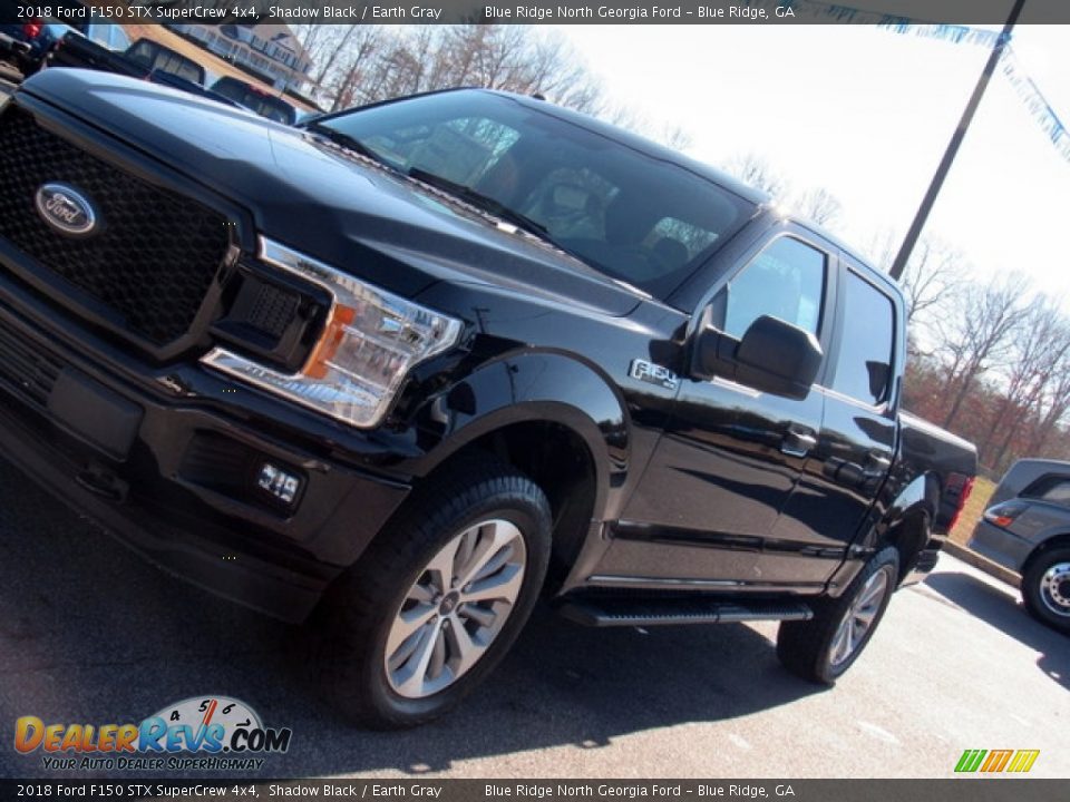 2018 Ford F150 STX SuperCrew 4x4 Shadow Black / Earth Gray Photo #30