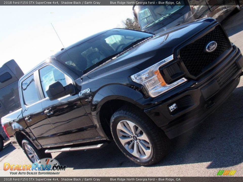 2018 Ford F150 STX SuperCrew 4x4 Shadow Black / Earth Gray Photo #31