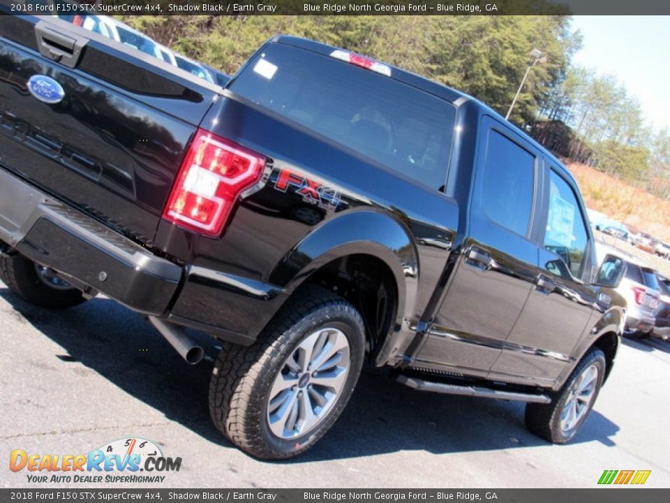 2018 Ford F150 STX SuperCrew 4x4 Shadow Black / Earth Gray Photo #32