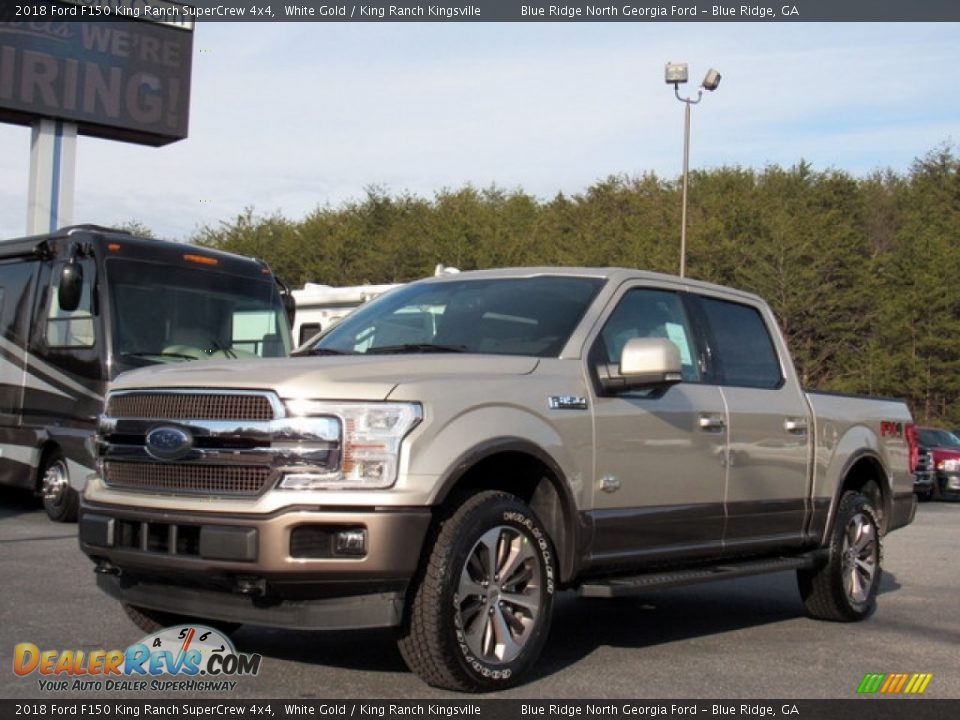 2018 Ford F150 King Ranch SuperCrew 4x4 White Gold / King Ranch Kingsville Photo #1